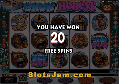 Snow Honeys tiri gratis Bonus Game